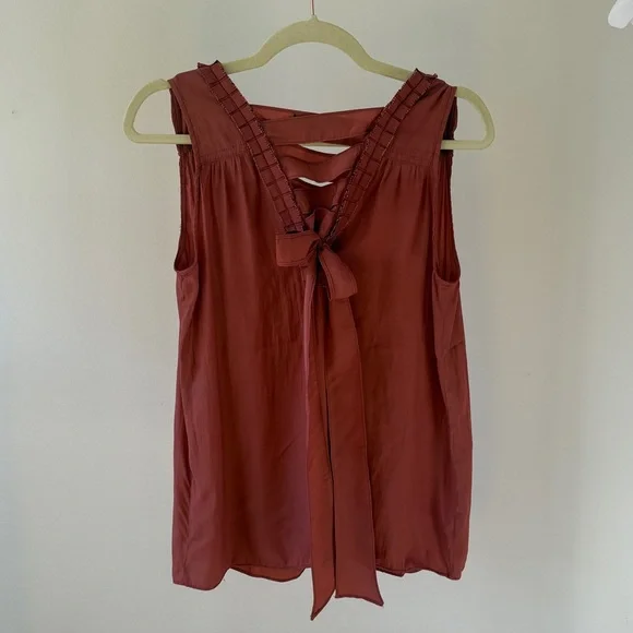 Catherine Malandrino Sleeveless Satin Top – Size Small - Picture 4 of 6